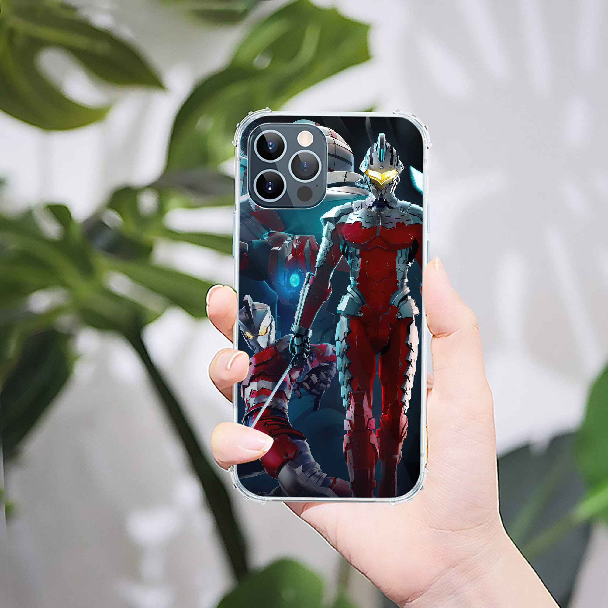 （画像用） ウルトラマン Ultraman 【iPhone 12シリーズ対応】透明スマホケース（クリアソフトケース）